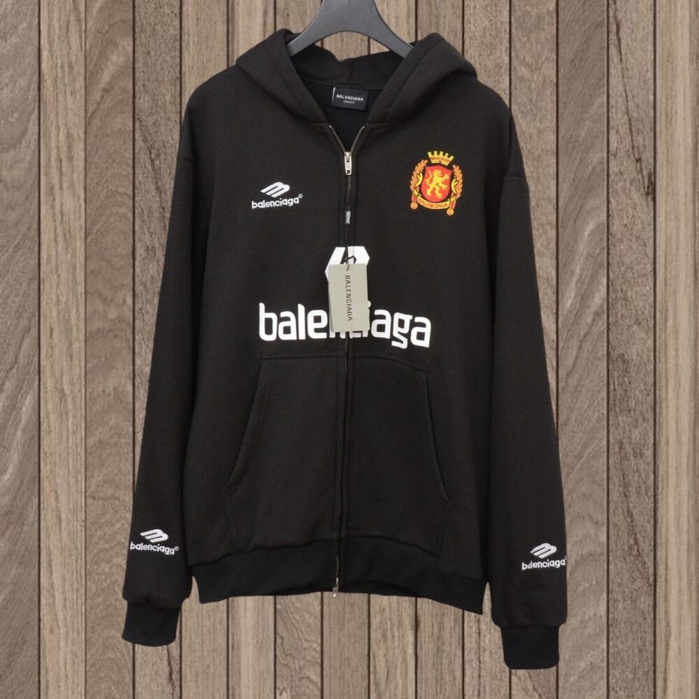 Balenciaga Black Hooded Sweatshirt